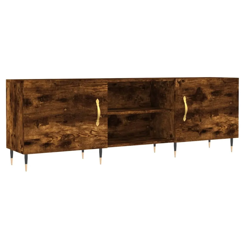 SYFAX™ Mobile Porta TV Rovere Fumo 150x30x50 cm in Legno Multistrato