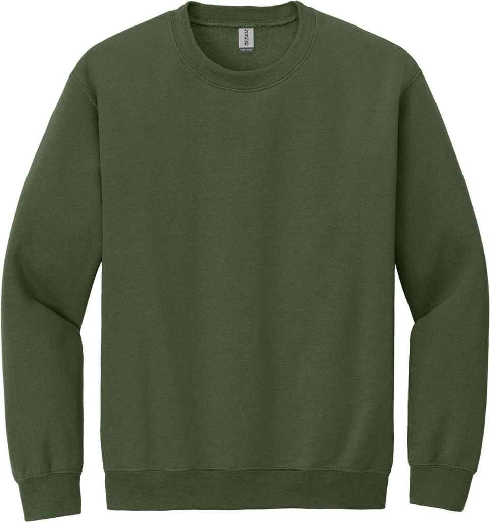 Gildan - Sweatshirt Rundhalsausschnitt für Herren/Damen Uni LT2002 (L) (Militärgrün)
