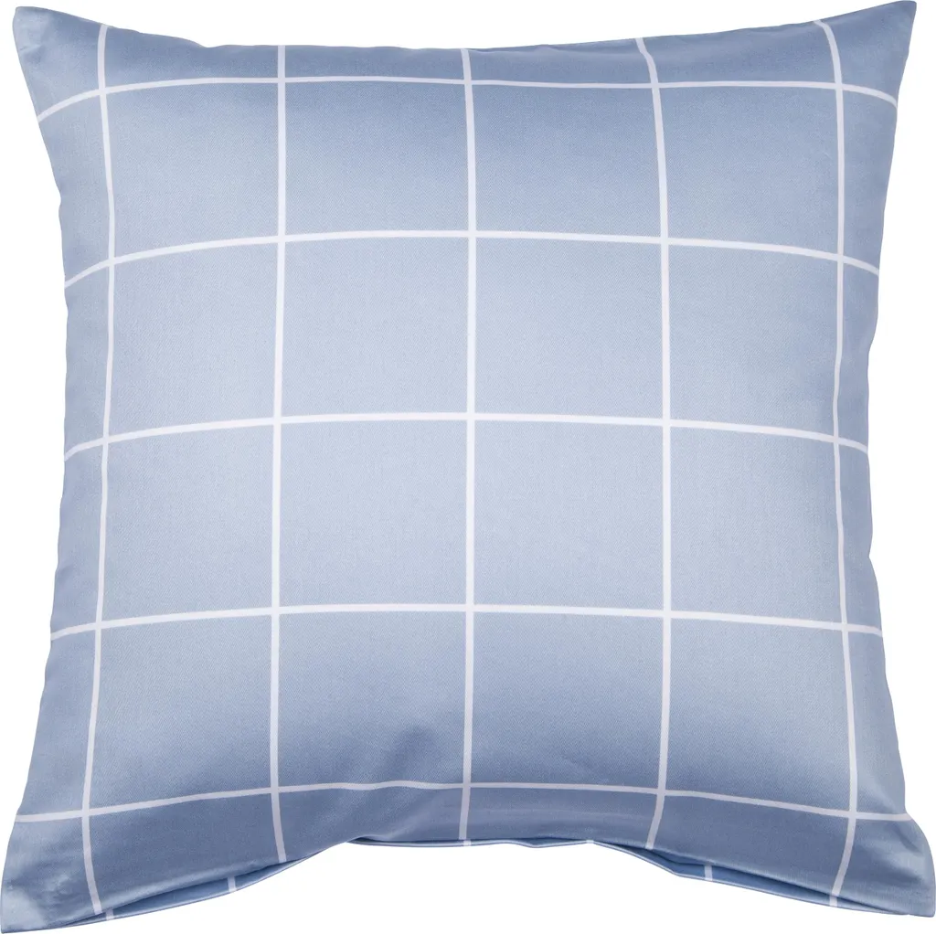 Linge de Lit Satin Mako Soyeux 155x220 Janine ModernClassic Bleu Perle