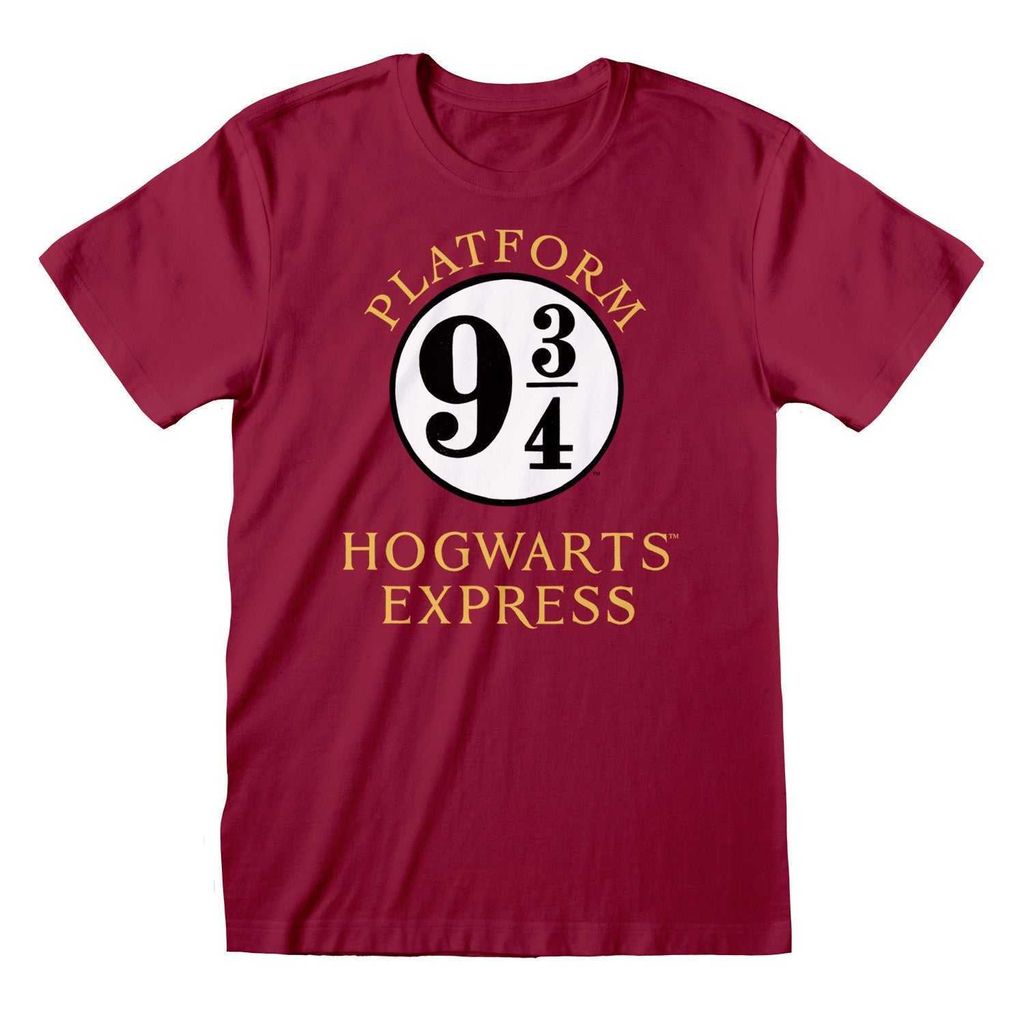 Harry Potter T-Shirt XXL Rot Uni Hogwarts Express Produktbild 