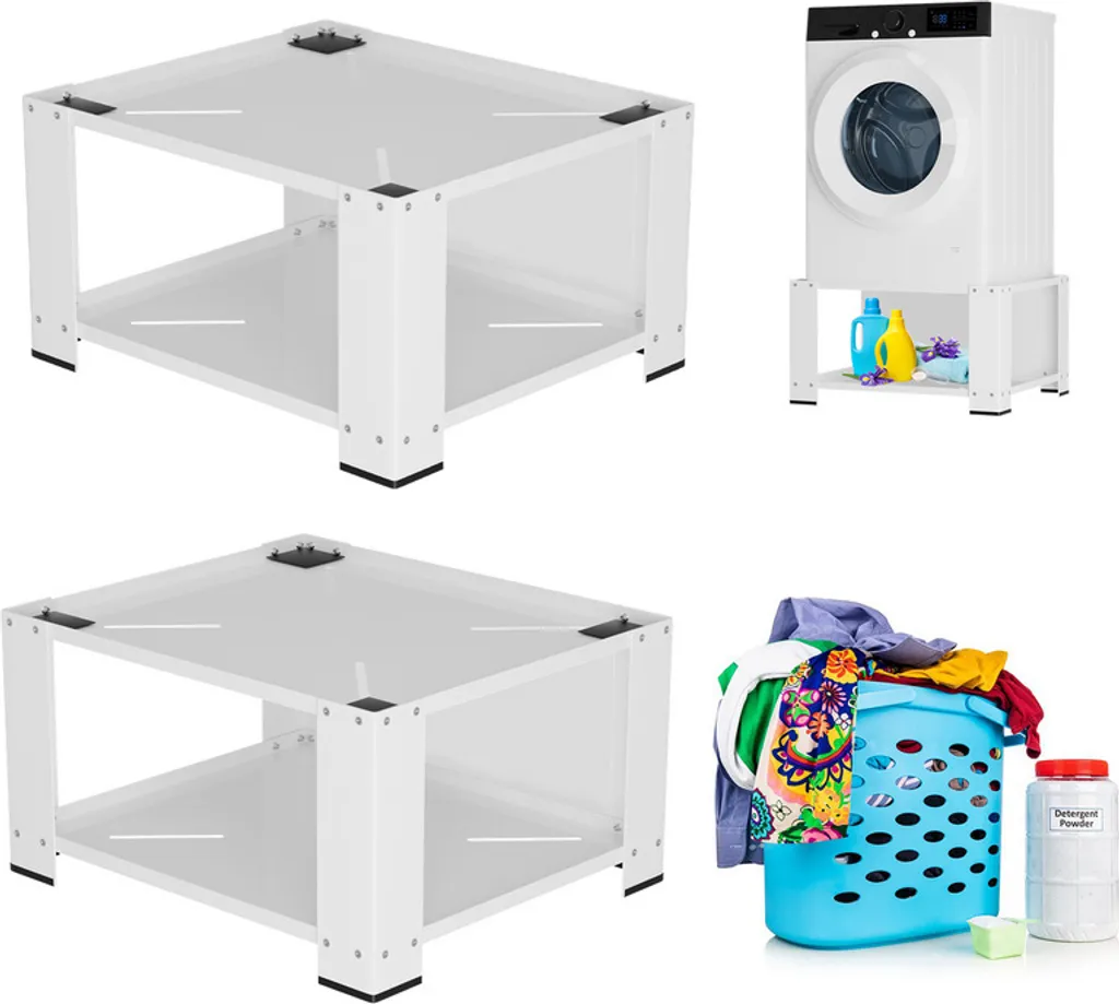 Clanmacy 2X Socle de machine à laver en acier robuste supportant 150kg