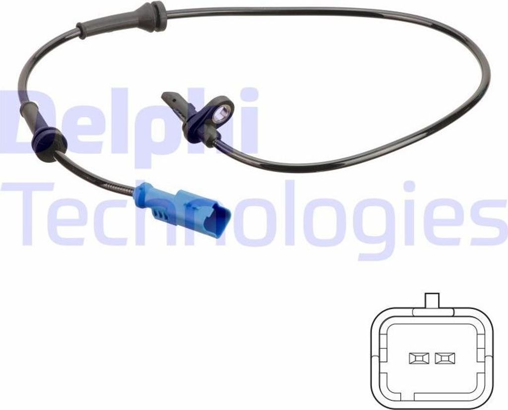 DELPHI SS20748 Raddrehzahlsensor OE 9805083380 kompatibel mit 208, 2008, C4, C3