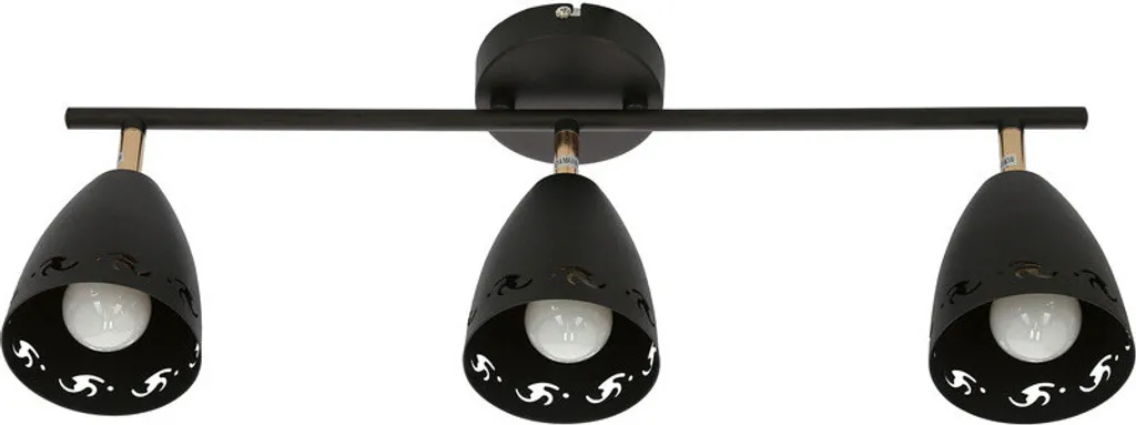 Plafonnier noir COTY 93-67173 pour remplacer un vieux luminaire chic