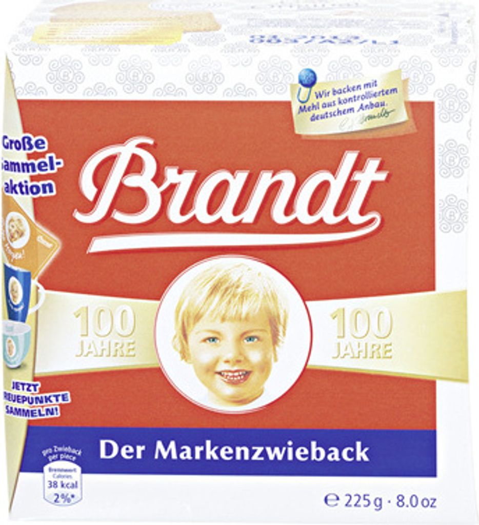 Brandt Marken-Zwieback, 10er Pack (10 x 225g)