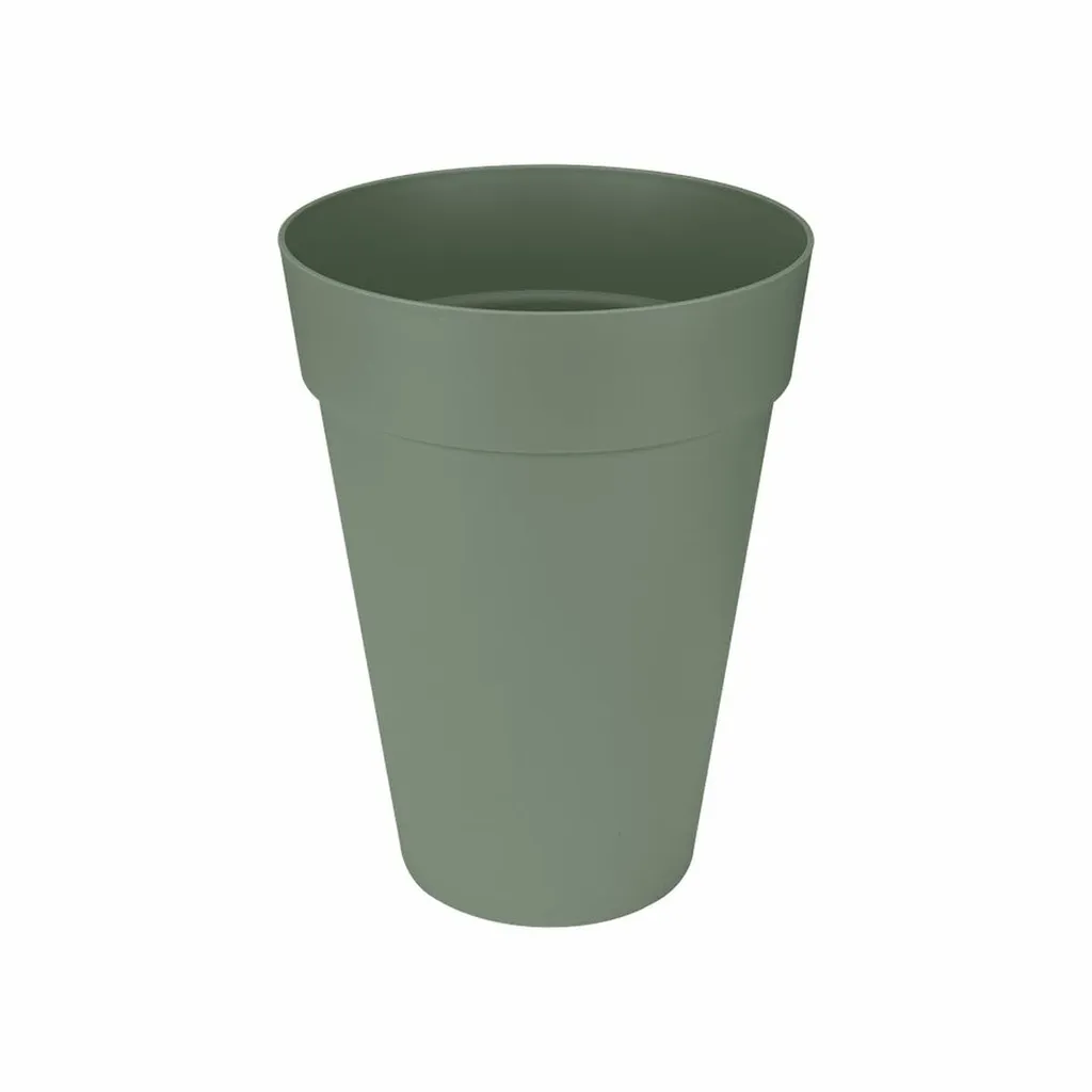 Pot de fleur haut elho pour balcon | Jardinière ronde en plastique 34cm