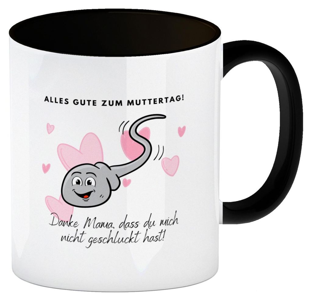 Danke Mama, dass du mich nicht geschluckt hast Kaffeebecher Produktbild 