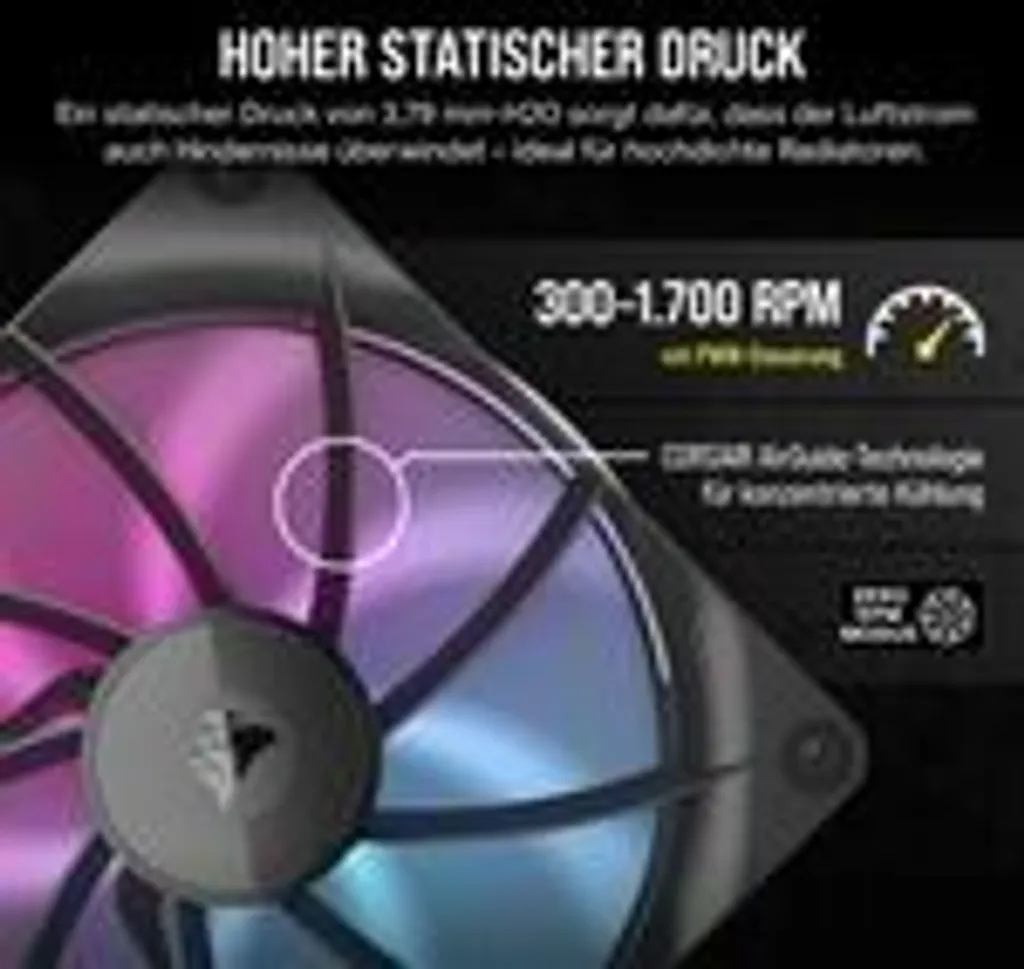 Corsair CO-9051020-WW CORSAIR Lüfter 140*140*25 RX140 RGB iCUE Link Dual Kit - 10