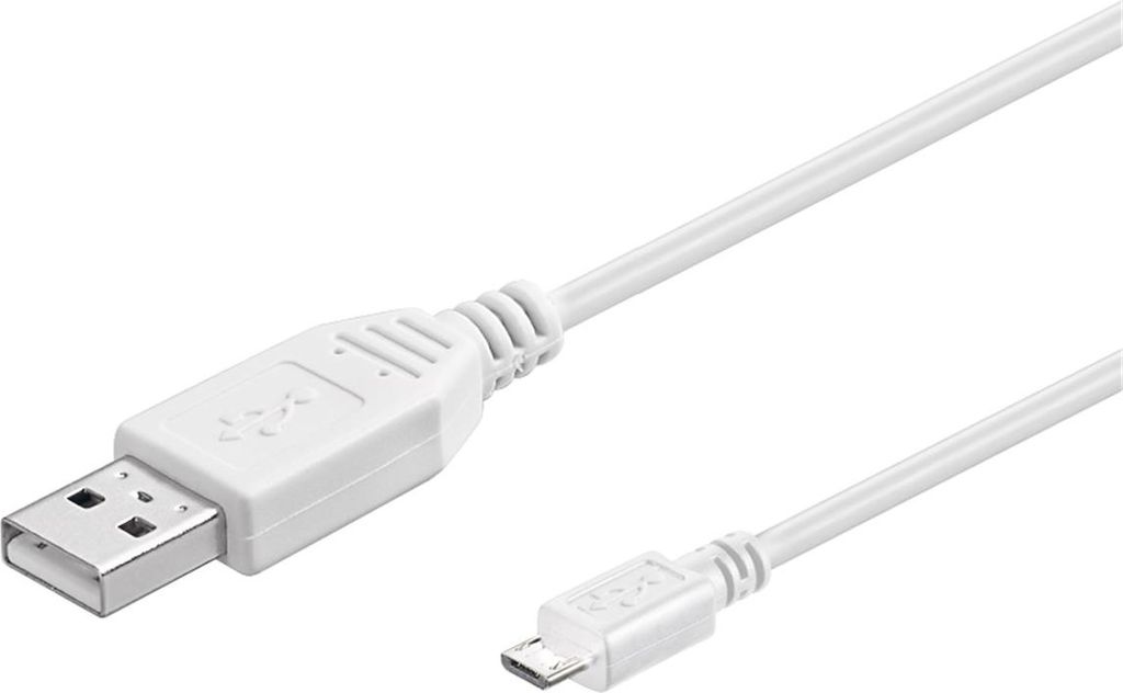 Cavo USB 2.0 Hi-Speed spina A spina Micro B bianco - Immagine del prodotto 