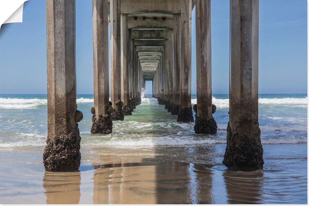 ARTland Poster Unterhalb des Scripps Pier, La Jolla Größe: 30x20 cm