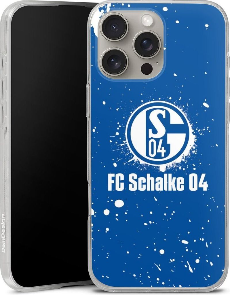 DeinDesign Handyhülle für Apple iPhone 16 Pro Max Silikon Hülle Case Smartphone Schutzhülle FC Schalke 04 Logo S04