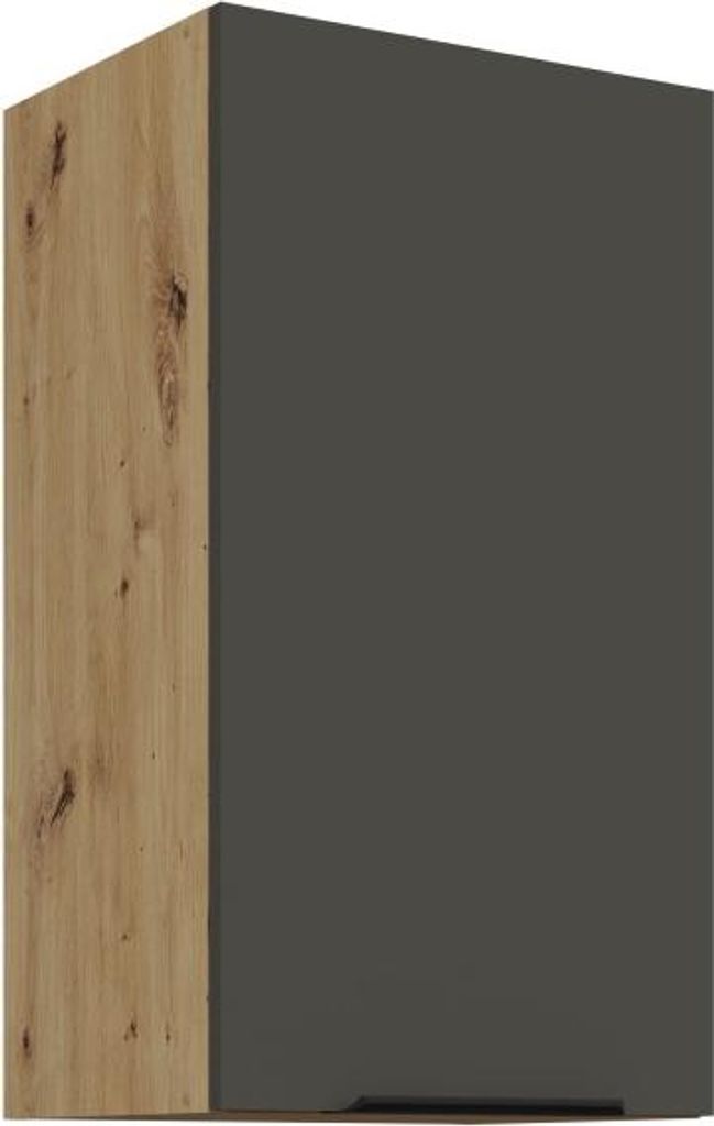 Oberschrank LUNARA – Breite 40 cm, Graphit/Eiche (Artisan)