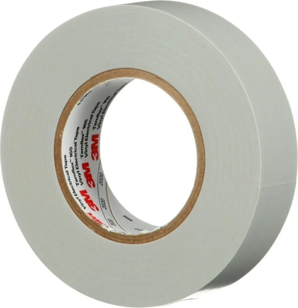 Ruban Vinyle 3M Temflex 165 Gris Haute Résistance - Isolation 19mm 25m