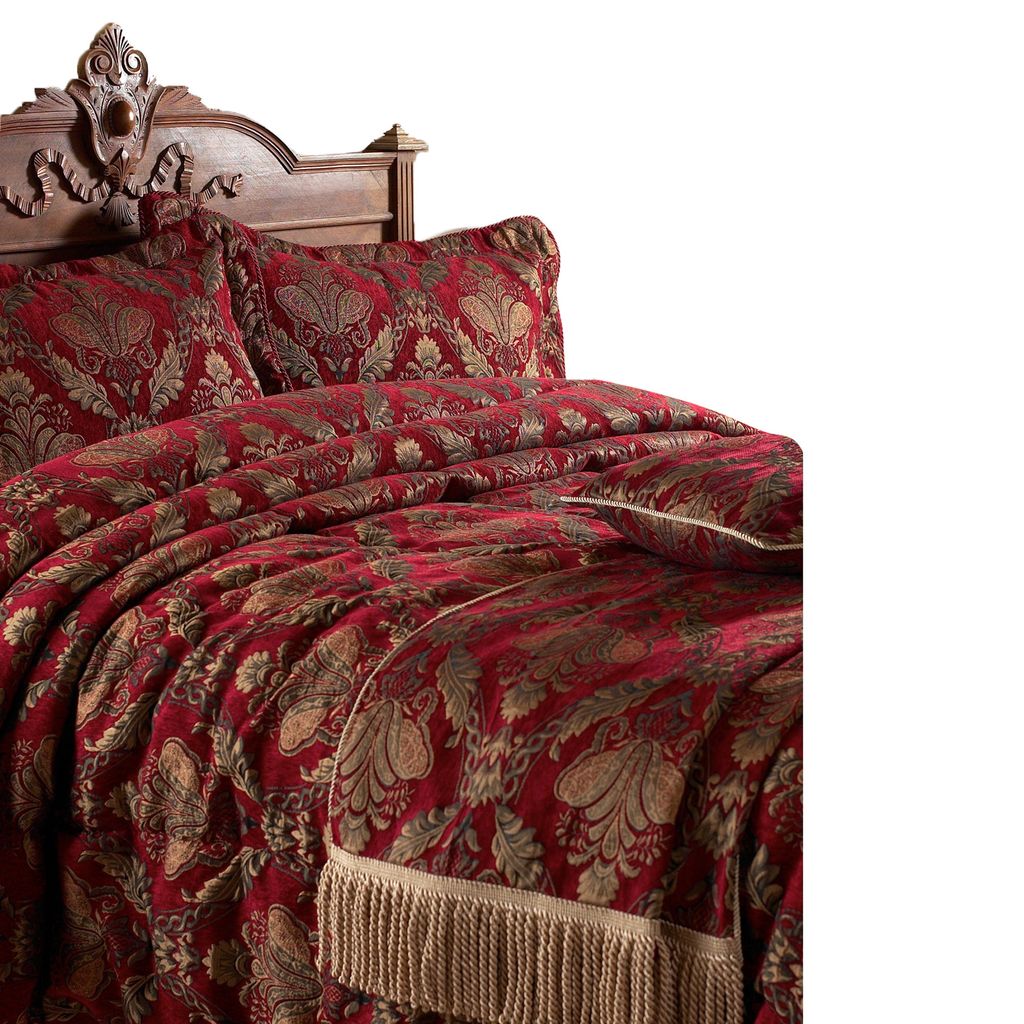 Riva Home Shiraz Zierkissen RV836 (50 x 75 cm) (Burgunder) Produktbild 