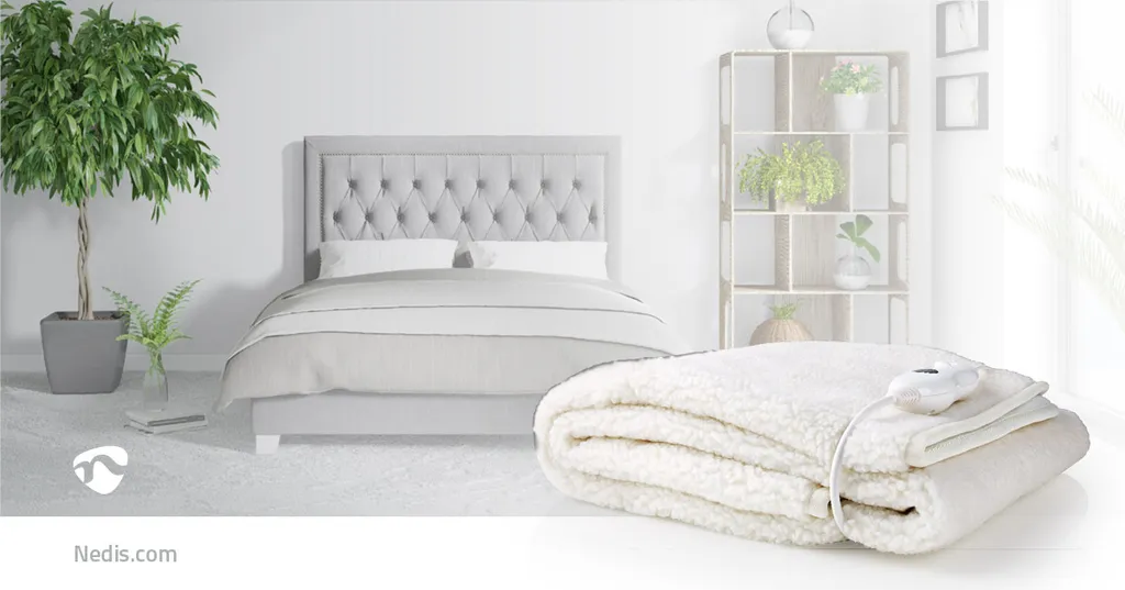 Nedis PEBL120CWT1 Scaldaletto Elettrico 150x80cm - Comfort Invernale