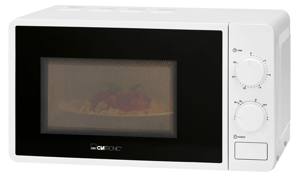 Four à Micro-ondes Clatronic 20L Blanc Idéal pour Cuisine et Studio - 7