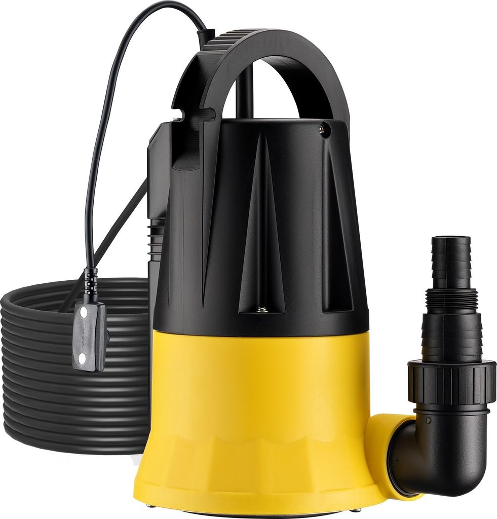 Wiltec Tauchpumpe mit Sensor 400 W, Tiefbrunnenpumpe mit 2 Modi, leistungsstarke Wasserpumpe 7300 l/h, Brunnenpumpe 7 m Förderhöhe & 7 m Tiefe