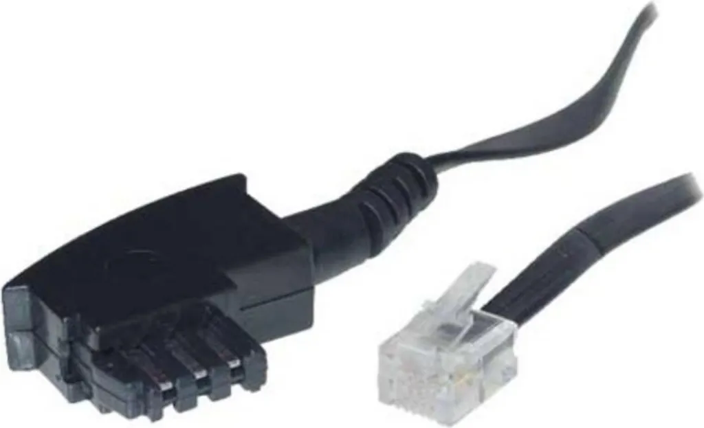 Câble TAE-F et Western 6/4 S/CONN 20m haute connectivité pour fixe Siemens