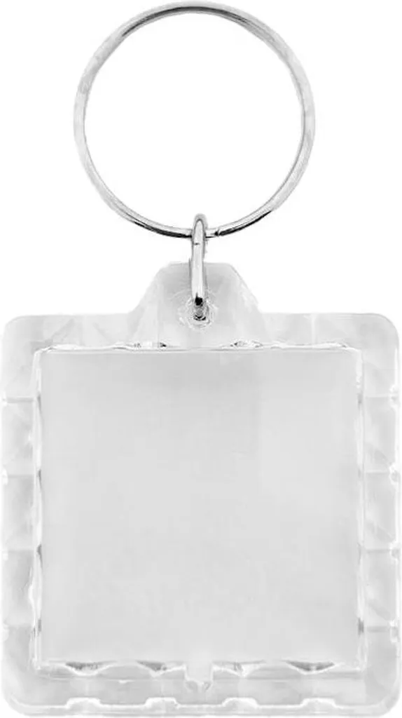 Portachiavi CombiCraft 39x39mm Plexiglass Grezzo Quadrato - Set 10 pz