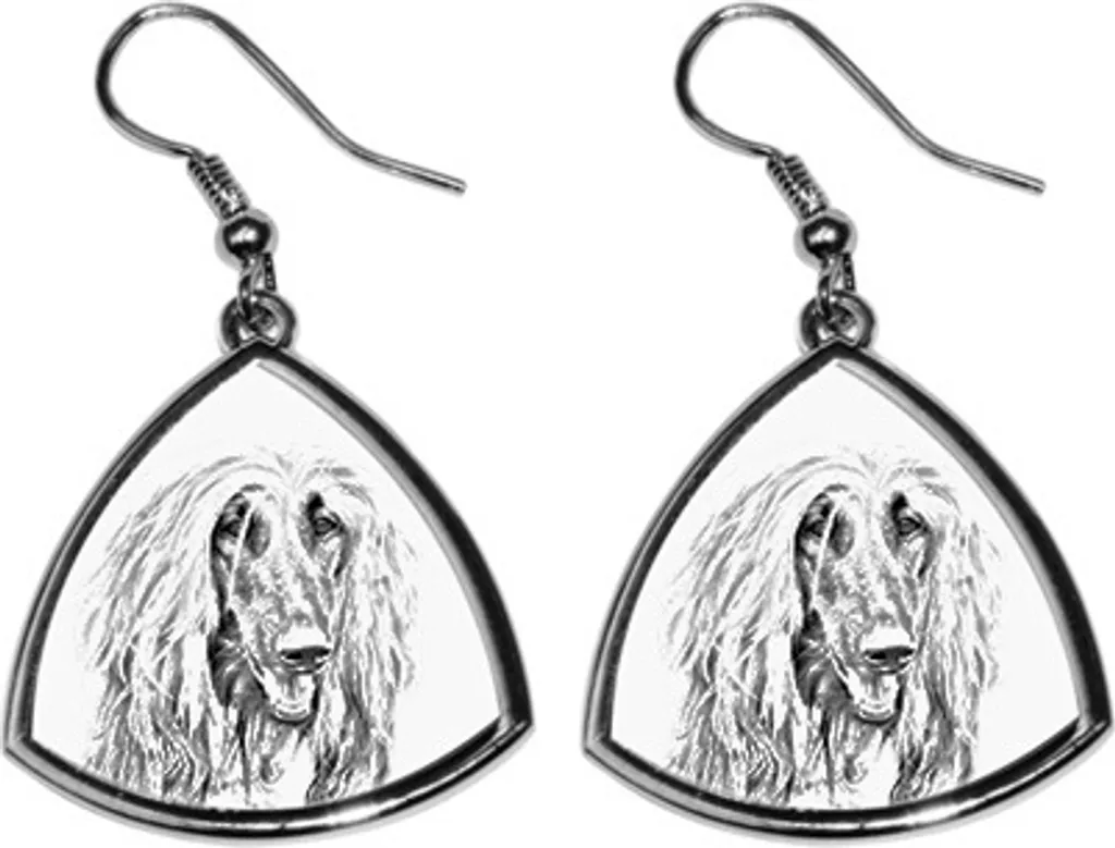 Cane da pastore dell'Appenzello, cane dell'Appenzello - Orecchini a forma di cane, orecchini pendenti con immagine, gioielli personalizzati con la stampa del marchio Art-Dog