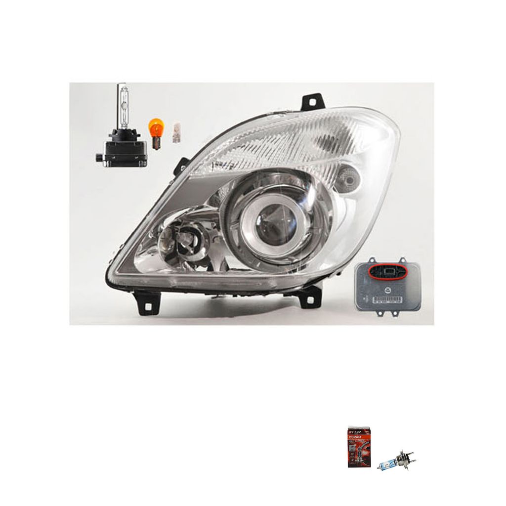 Johns, Scheinwerfer + Osram Night Breaker Laser passend für Mercedes Sprinter 906 lin. 63126937223 6224.J2 6M2112K072AA 0008211061 A0008211061 922...