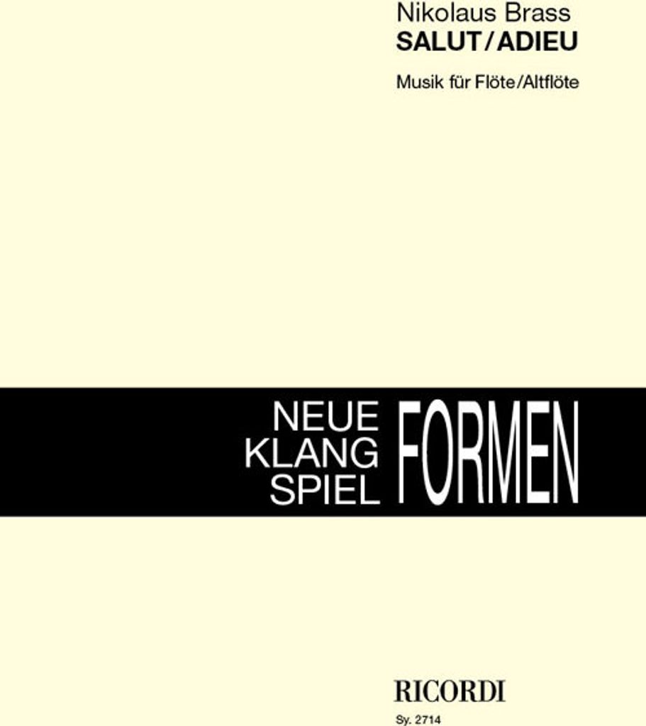Adieu - Salut für Flöte (Altflöte)