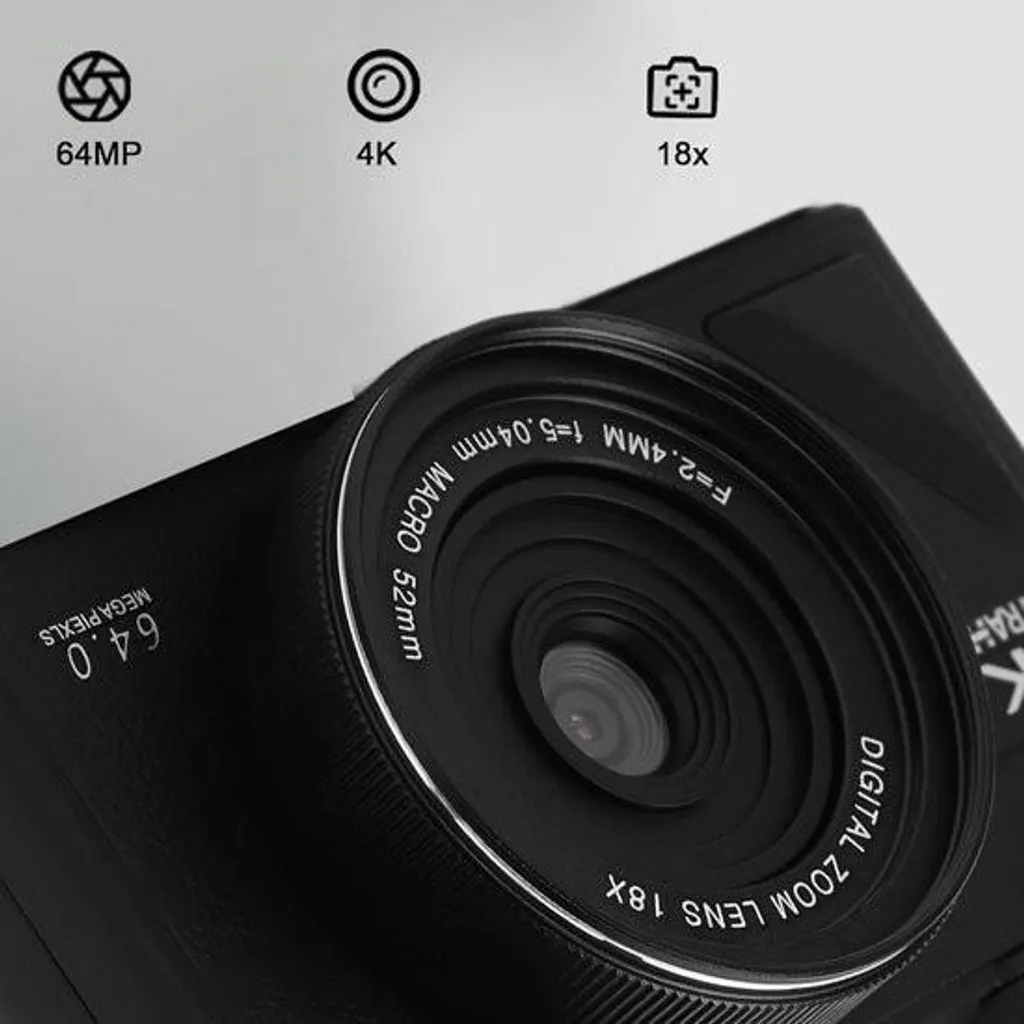 Caméra vlog 4K compacte avec écran rabattable et stabilisation vidéo - 3