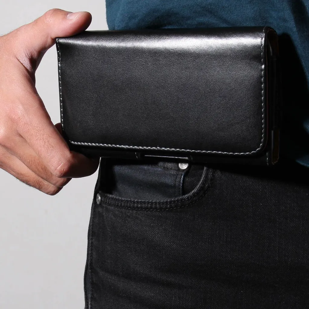 Porta Cellulare Cintura Universale XXL - Elegante e Funzionale Nero - 6