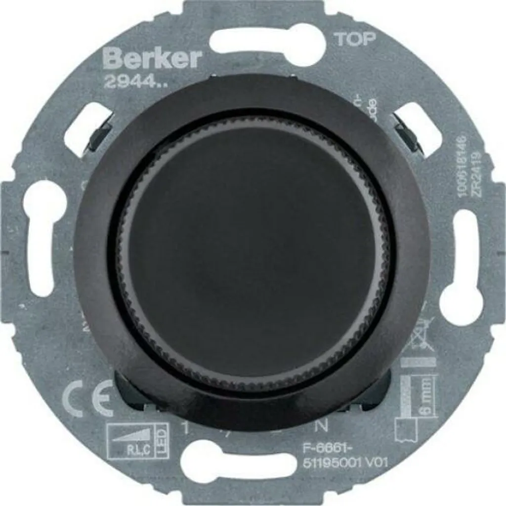 Variateur Berker 294411 pour régler l'intensité des ampoules LED dimmables