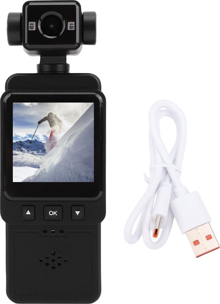 1080P Kamera Vlog Camcorder Multi Axis Stabilisierung 270 Grad und 180 Grad Objektiv Rotation Multifunktional für Outdoor Fotografie