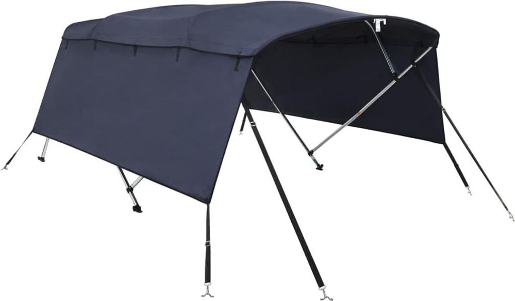 vidaXL 4-Bow Bimini-Top mit Seitenteilen 243x(185-198)x137 cm