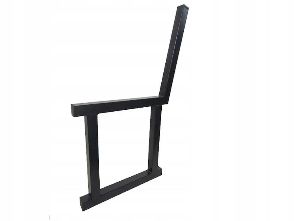 Châssis de banc de parc en acier noir WILNA 7195 pour assise stable