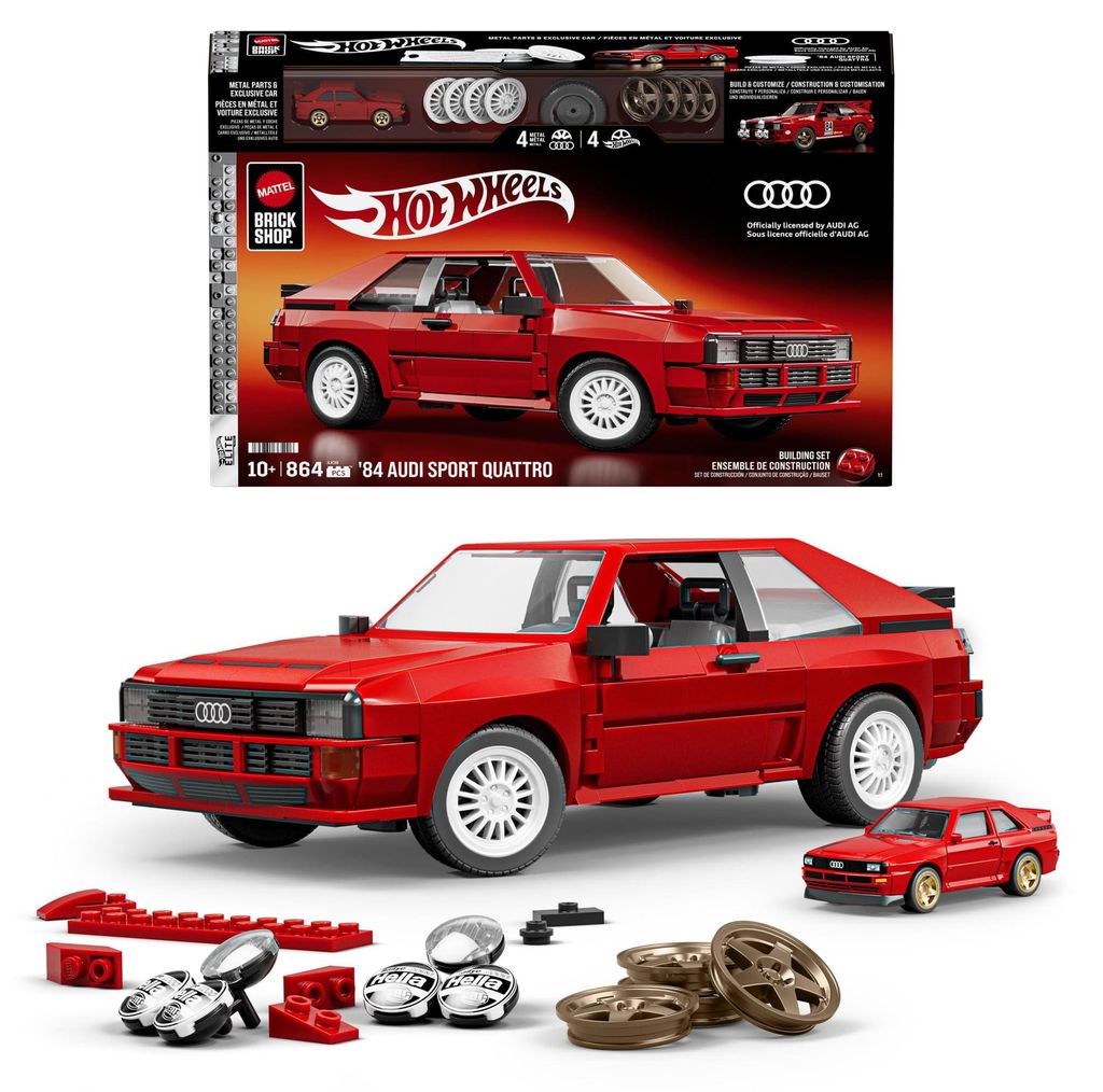 Mattel Brick Shop Hot Wheels '84 Audi Sport Produktbild 