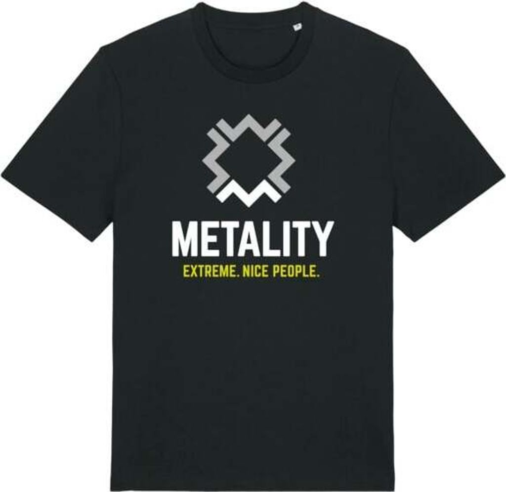 Metality T-Shirt Herren Herren Shirt schwarz Band-Merch 100% Baumwolle M