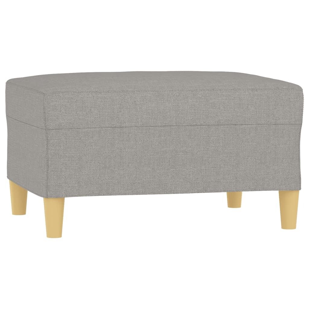 vidaXL Tabouret de pied gris clair 70x55x41 cm Tissu Image du produit 