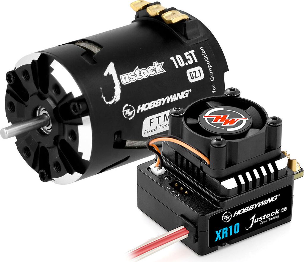 Hobbywing Xerun Justock Combo G3S mit 10.5 Turn 4000kV für 1:10 Stock