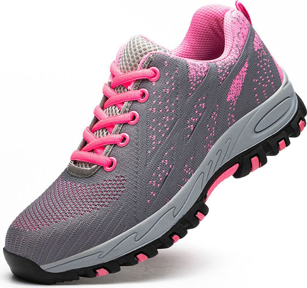 Herren- und Damen-Sicherheitsschuhe, Arbeitsschuhe, leicht, sportlich, atmungsaktiv, Schutzschuhe, Stahlkappen, Sportschuhe, rutschfeste Sport-Sich...