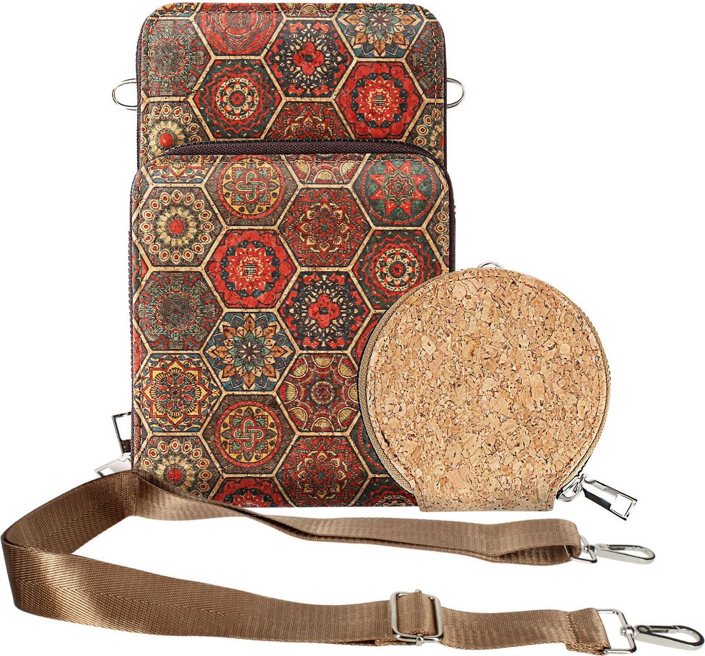 Avizar, Korktasche, CorkInspire Collection, Reißverschluss, Bunt