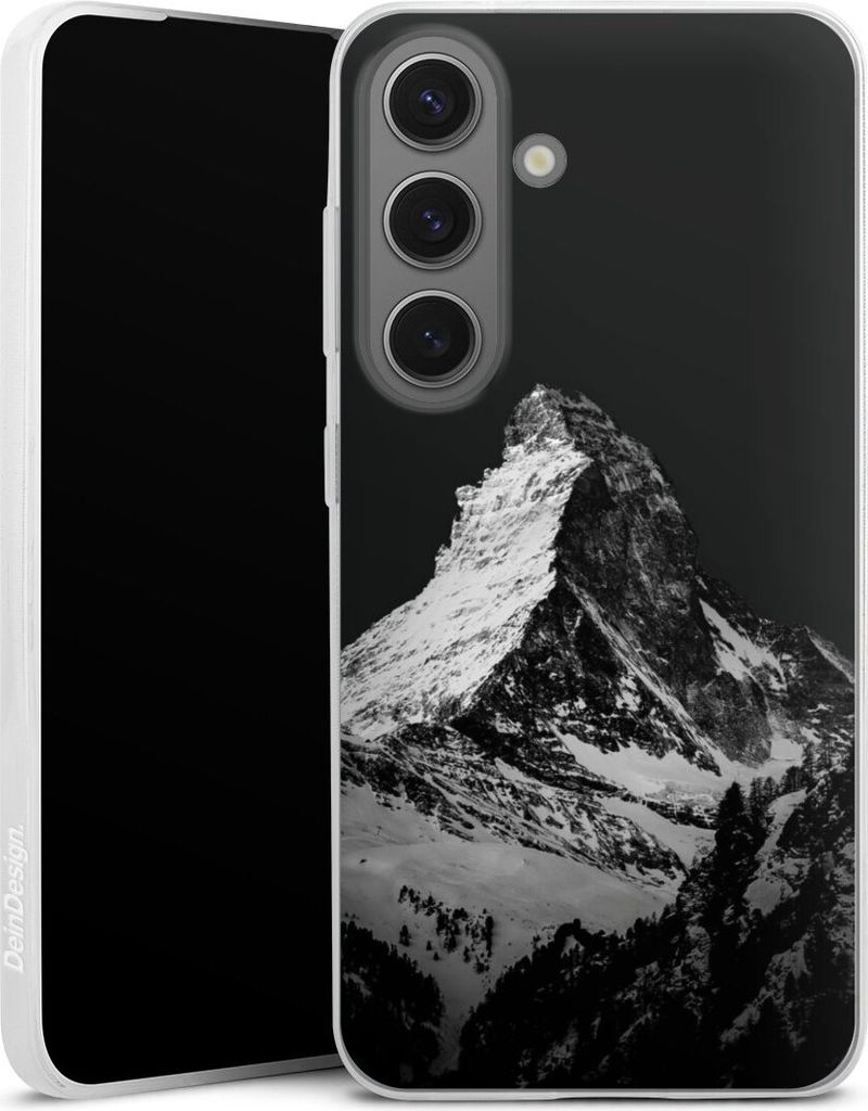 DeinDesign Slim Hülle für Samsung Galaxy S25 Silikon Case Ultra Dünn Handyhülle Alpspitze Berg Schnee