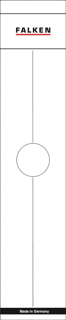 Falken Ordnerrückenschild 11287067 70mm weiß 10 St./Pack.