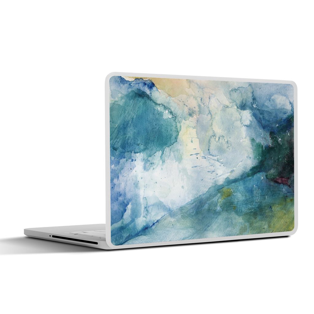 MuchoWow Laptop Aufkleber Sticker Cover Meer - Sturm - Aquarell 36.5x27.5 cm - Laptop-Sticker