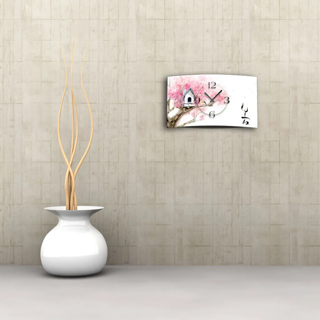 Orologio 3D Asia Cherry Blossom: Il Silenzio della Natura in Casa Tua - 2