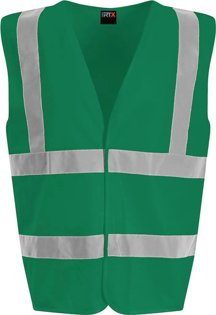 Gilet Alta Visibilità PRO RTX PC4002 Verde Bottiglia - Qualità M Unisex