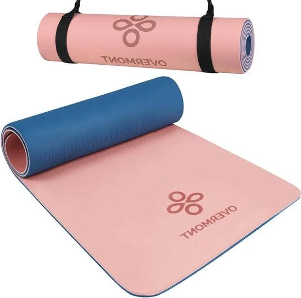 Tapis de yoga épais gris antidérapant contre les douleurs articulaires