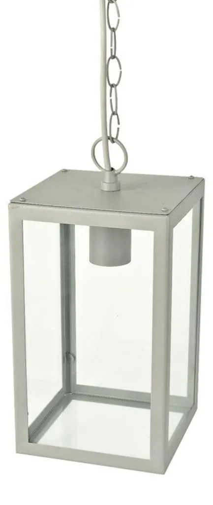Luminaire extérieur IP44 étanche ACA CELIA blanc en verre et métal