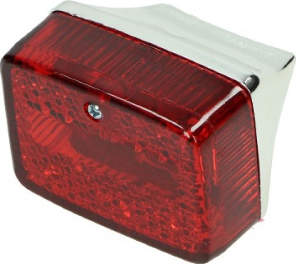 Rücklicht klein (rotes Glas) Maxi chrom DMP