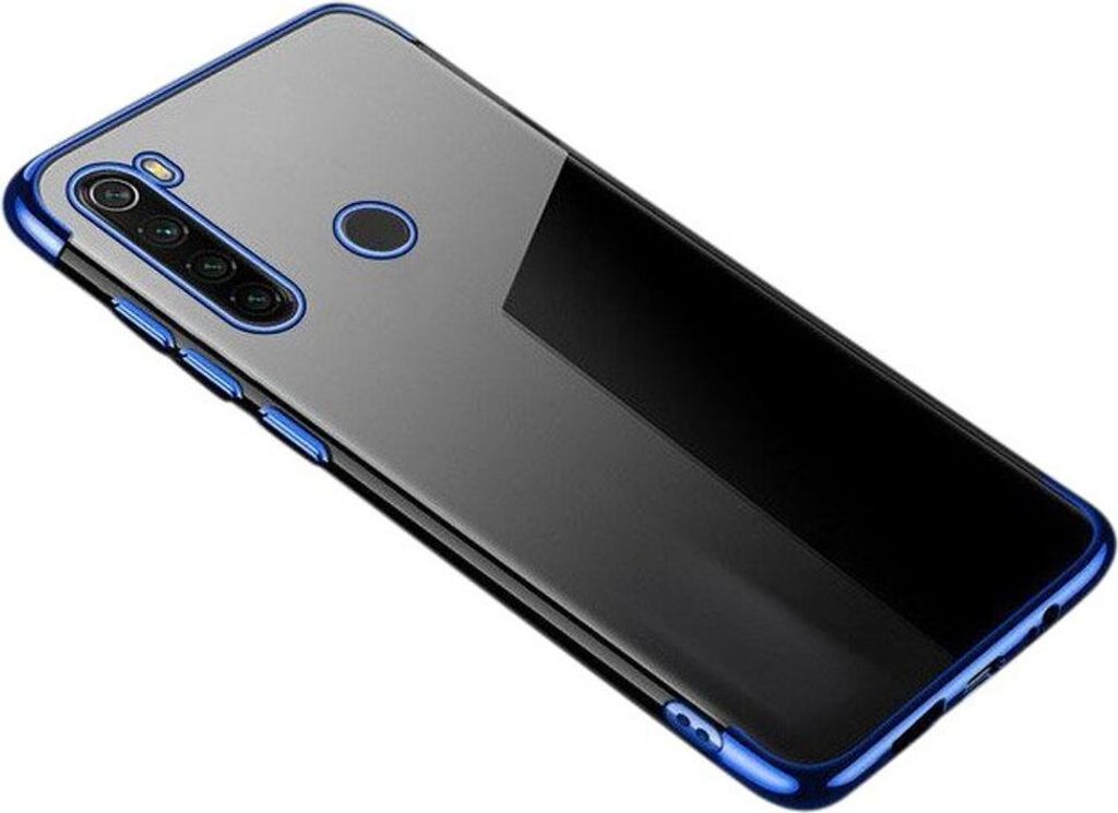 Clear Color Silikon Gel Electroplating frame Handyhlle Schutzhlle fr Motorola G8 Play blau
