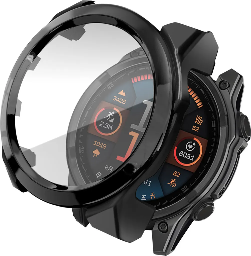 Protezione Garmin Fenix 8 43mm imoshion - Case Rigido con Vetro Nero