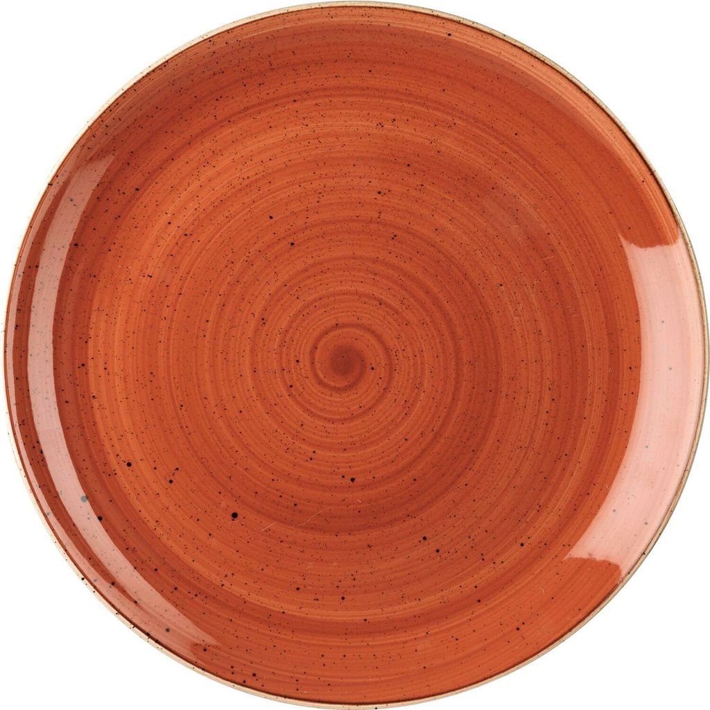 CHURCHILL Stonecast Spiced Orange Teller flach, coup, ø: 324 mm