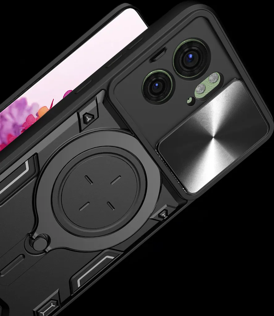 HAOFUGUI Cover per Samsung Galaxy A17, con Supporto Anello a 360 °, con Protezio