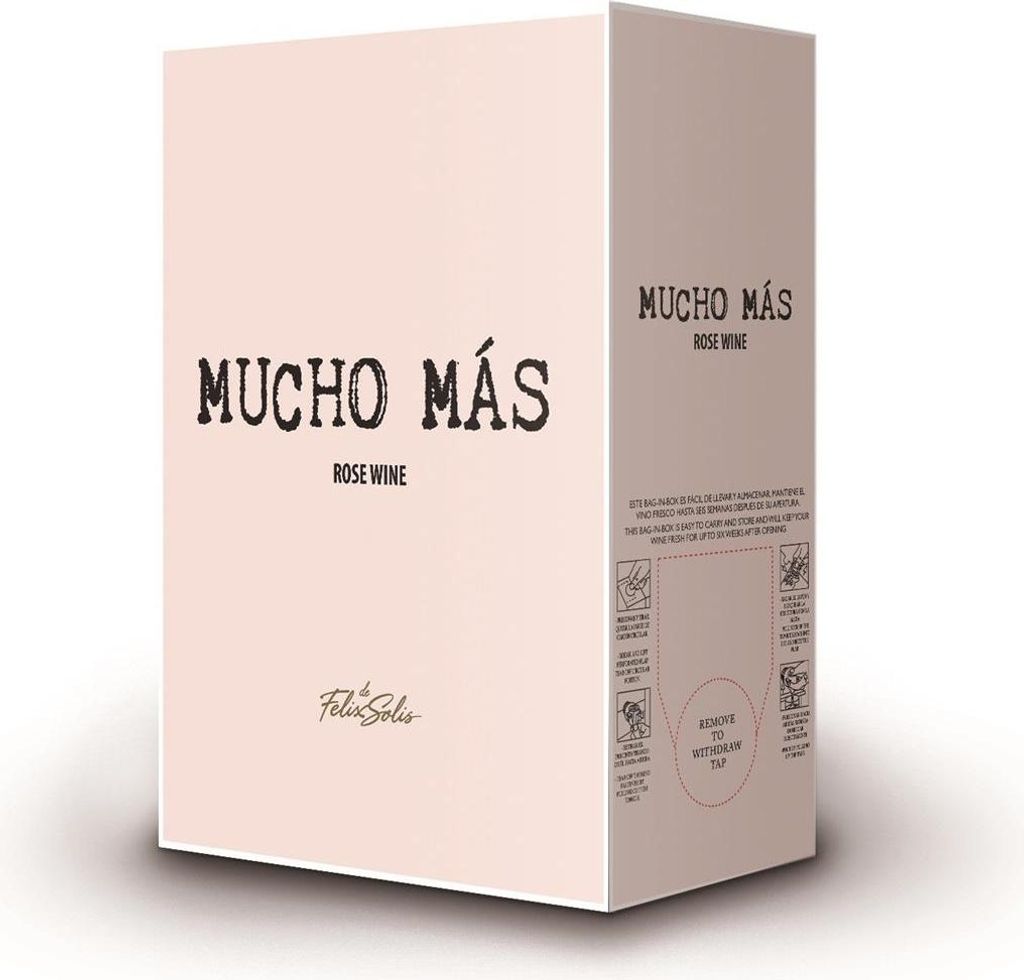 Mucho Mas Rosewein 13 % vol. Bag in Box 3L Produktbild 